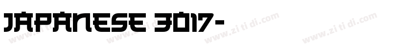Japanese 3017字体转换